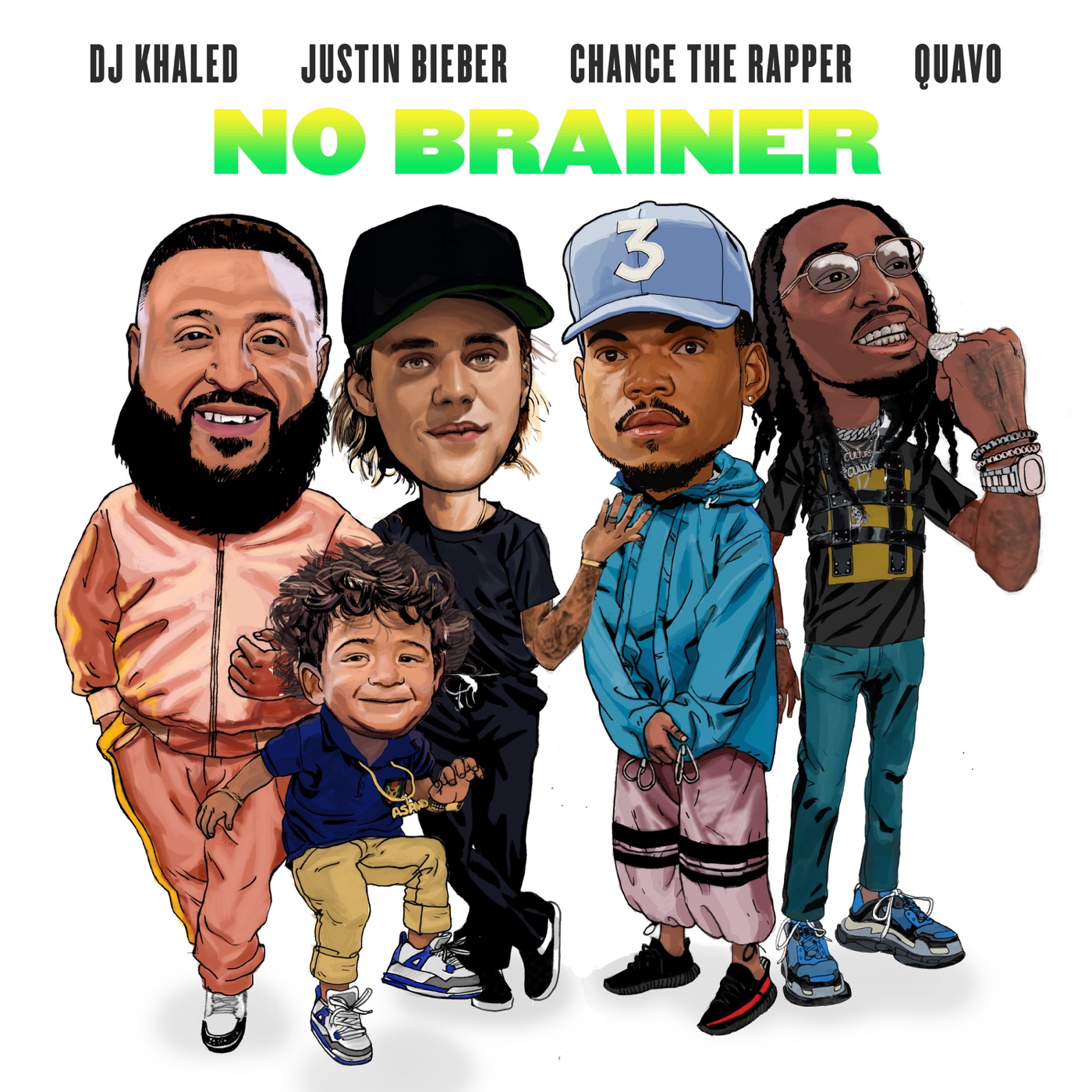 No Brainer (feat. Justin Bieber, Chance the Rapper & Quavo) cover art